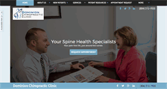 Desktop Screenshot of dominionchiro.com
